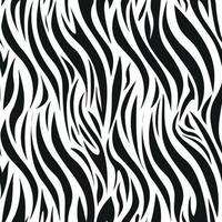 ilustração em vetor de listras pretas e brancas formando um padrão uniforme de couro de zebra