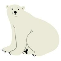 polar Urso solteiro vetor