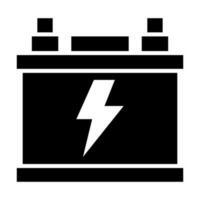 bateria vetor glifo ícone para pessoal e comercial usar.
