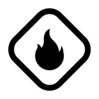 fogo vetor glifo ícone para pessoal e comercial usar.