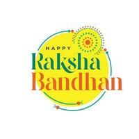 feliz raksha bandhan adesivo cumprimento Projeto ilustração vetor