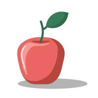 a colorida vermelho abstrato delicioso maçã em branco fundo. usar isto vetor ilustração para seu próprio desenhos dentro ilustrações, rede, social meios de comunicação, blog, impressão produtos