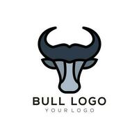logotipo ilustração cabeça touro vetor