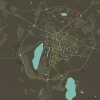 vetor cidade mapa do astana, Cazaquistão