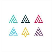 triângulo simples logotipo com moderno estilo vetor