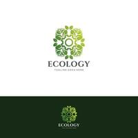 saudável orgânico eco vegetariano Comida logotipo Projeto vetor modelo. ecologia saúde eco orgânico logotipo fresco a partir de Fazenda legumes logótipo conceito ícone arte