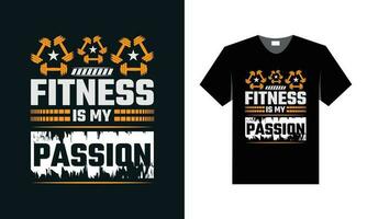 melhor tipografia t camisa Projeto para Academia e ginástica inspiração e motivação vetor