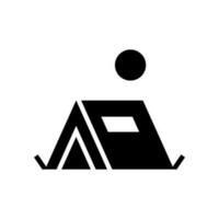 acampamento ícone vetor símbolo Projeto ilustração