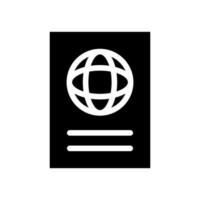 Passaporte ícone vetor símbolo Projeto ilustração