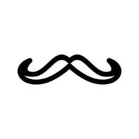 bigode ícone vetor símbolo Projeto ilustração