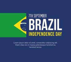 7 de setembro, bandeira da celebração da independência do Brasil, decoração do emblema da bandeira vetor