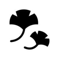 ginkgo ícone vetor símbolo Projeto ilustração