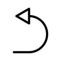desfazer ícone vetor símbolo Projeto ilustração