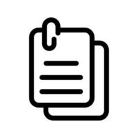bloco de anotações ícone vetor símbolo Projeto ilustração