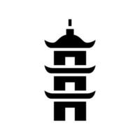 pagode ícone vetor símbolo Projeto ilustração