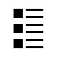 Lista ícone vetor símbolo Projeto ilustração