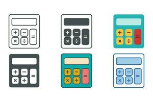 calculadora ícone símbolo modelo para gráfico e rede Projeto coleção logotipo vetor ilustração