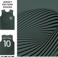 abstrato linha curva conceito vetor jérsei padronizar modelo para impressão ou sublimação Esportes uniformes futebol voleibol basquetebol e-sports ciclismo e pescaria livre vetor.