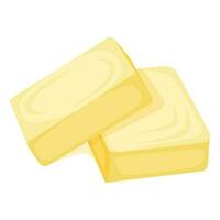 leite produtos natural ingrediente manteiga ou Margarina ícone, conceito desenho animado orgânico laticínios café da manhã Comida vetor ilustração, isolado em branco.