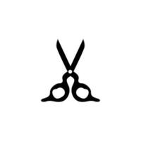 tesouras logotipo, corte Ferramentas vetor, barbearia navalha tesouras simples projeto, ilustração modelo ícone vetor