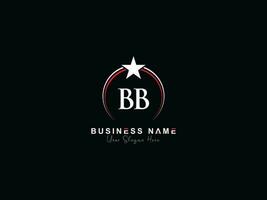 inicial bb luxo o negócio logotipo, feminino Estrela círculo bb logotipo carta vetor ícone