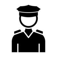 polícia vetor glifo ícone para pessoal e comercial usar.