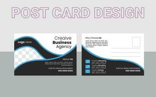 design de cartão postal vetor