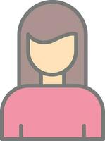 design de ícone de vetor de mulher
