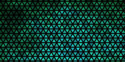 textura de vetor verde claro com estilo triangular