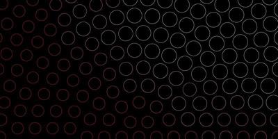 modelo de vetor vermelho escuro com círculos ilustração colorida com pontos de gradiente no design de estilo da natureza para banners de cartazes