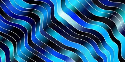 pano de fundo azul escuro com ilustração abstrata de curvas com padrão de linhas gradientes curvas para anúncios comerciais vetor