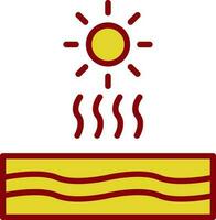 design de ícone de vetor de sol