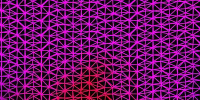 fundo de mosaico de triângulo de vetor rosa roxo claro