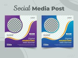 digital marketing agência conectados webinar social meios de comunicação postar conjunto ,exclusivo Projeto modelo vetor