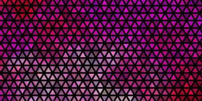 modelo de vetor rosa claro com triângulos de cristais