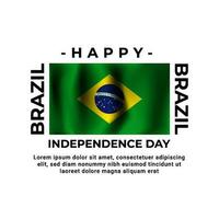 Brasil independência dia cumprimento Projeto vetor