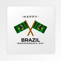 Brasil independência dia cumprimento Projeto vetor