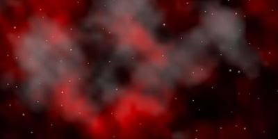 modelo de vetor vermelho escuro com estrelas de néon ilustração colorida com design abstrato de estrelas gradientes para a promoção de seus negócios