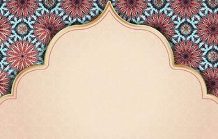 colorida islâmico vintage floral fundo vetor