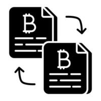 a ícone Projeto do bitcoin Arquivo transferir vetor