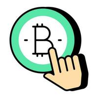 na moda vetor Projeto do clique bitcoin