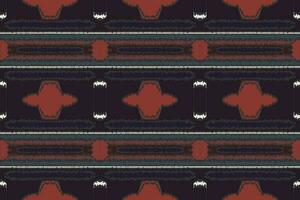 ikat floral paisley bordado fundo. ikat asteca geométrico étnico oriental padronizar tradicional.asteca estilo abstrato vetor ilustração.design para textura,tecido,vestuário,embrulho,sarongue.