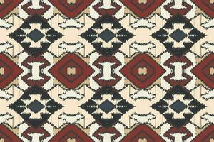 ikat floral paisley bordado fundo. ikat padrões geométrico étnico oriental padronizar tradicional. ikat asteca estilo abstrato Projeto para impressão textura, tecido, saree, sari, tapete. vetor