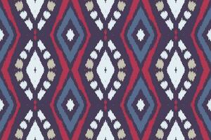 motivo ikat floral paisley bordado fundo. ikat listras geométrico étnico oriental padronizar tradicional. ikat asteca estilo abstrato Projeto para impressão textura, tecido, saree, sari, tapete. vetor