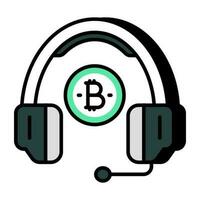criativo Projeto ícone do bitcoin cliente serviço vetor