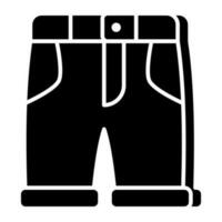 ícone de design perfeito de shorts vetor