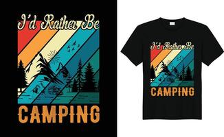 acampar, viajar, caminhada t camisa e caneca Projeto vetor ilustração