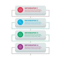 mínimo, simples e criativo o negócio infográficos modelo para o negócio apresentação. vetor