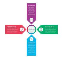 mínimo, simples e criativo o negócio infográficos modelo para o negócio apresentação. vetor