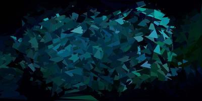 papel de parede poligonal geométrico de vetor verde azul escuro